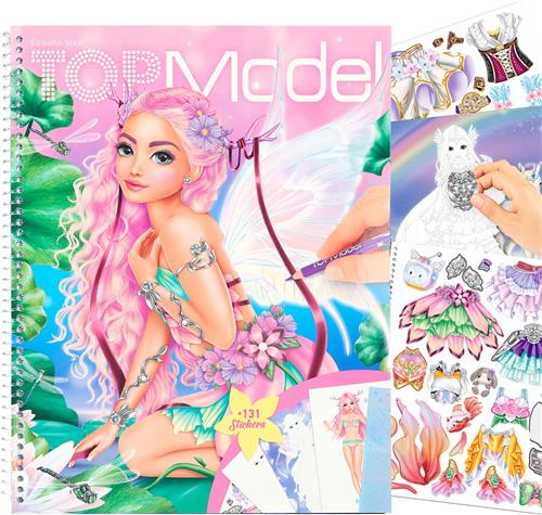 Depesche - Create your TOPModel kleurboek met stickers Fantasy