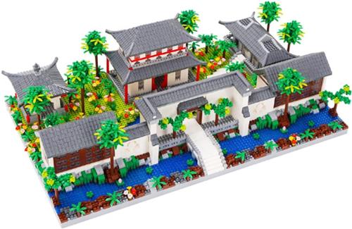 Bouwblokken  Klassieke Tuinen van Suzhou  Mini Architectuur Set (5304 Stuks)  Famose Chinese Tuin  Cadeau voor Kinderen & Volwassenen
