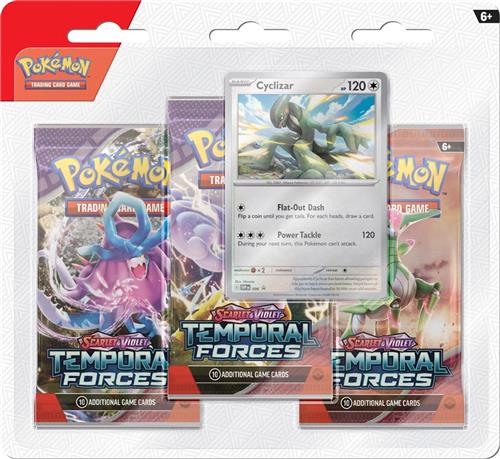 Pokémon Temporal Forces Cyclizar 3-pack blister