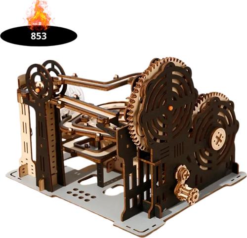 Livano Bouwpakket Hout - Kinderen - Volwassenen - Bouwpakketten Volwassenen - Boot - Houten Puzzel - 3D - Mechanische Trackball