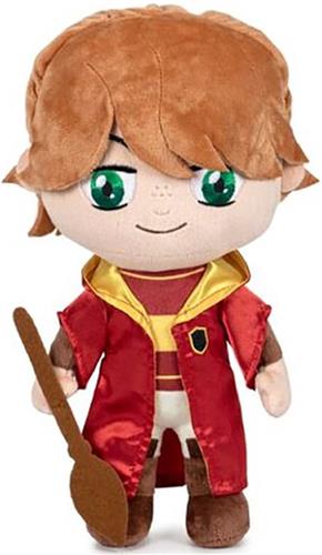Ron Weasley - Harry Potter Quidditch Pluche Knuffel 30 cm - Speelgoed Knuffels - Knuffelpop voor Kinderen Jongens Meisjes - Ron, Hermione, Voldemort, Hagrid, Snape, Dumbledore, Dobby
