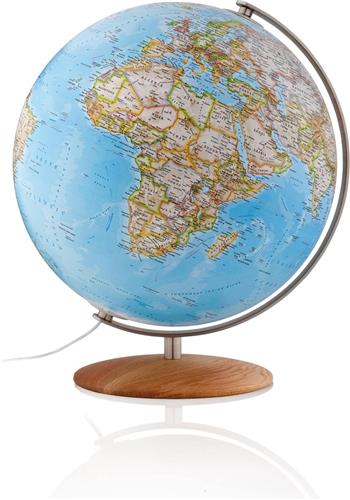 Wereldbol - Globe Fusion Classic Ø 37 cm | Engelstalig | Met verlichting |