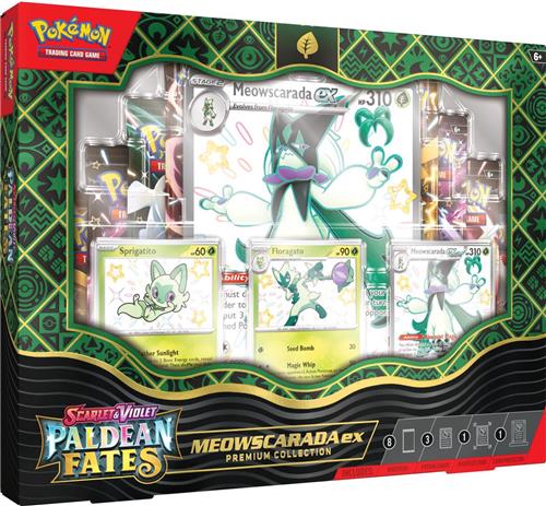 Pokémon TCG - Scarlet & Violet - Paldean Fates Premium Collection (Meowscarada ex / Skeledirge ex / Quaquaval ex - 1x Random Box)