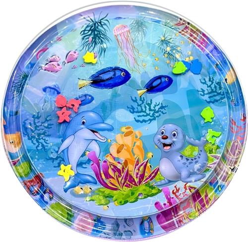 Livano Waterspeelmat - Watermat - Baby - Speelmat - Binnen - Buiten - Kraamcadeau - Opblaasbaar - Paars