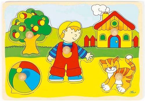 Goki Steekpuzzel : Kat, Huis..