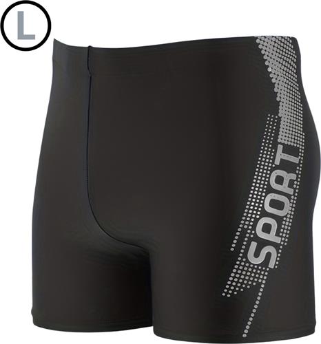 Livano Zwembroek Heren - Zwem Broek Mannen - Badkleding - Zwemmen - Lichtgewicht Swim Shorts - Zomerbroek - Grijs - Maat L