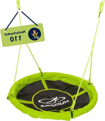 Nestschommel 110 cm groen tuinschommel - 100 kg belastbaar - buiten speelgoed