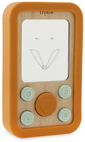 Houten baby telefoon met siliconen - Mr. Fox
