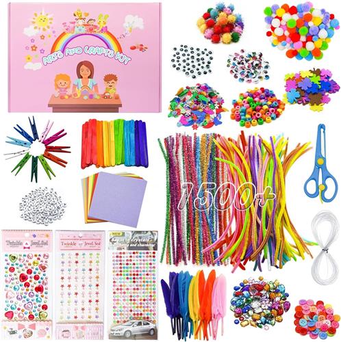 Lexium Knutselkoffer - Knutselset - Knutseldoos - Knutselbox - Creatief Speelgoed voor Kinderen - Knutselen Meisjes - Knutselen Jongens