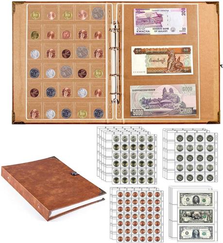 Lexium Biljetten verzamelmap - Geld verzamelmap - Biljetten album - Geld verzamelen - Biljetten houder