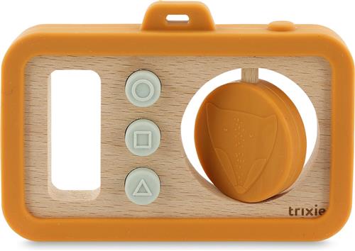Trixie Baby Camera van Hout en Silicone - Mr. Fox - Eerste Speelgoed voor Baby - Kraamcadeau - Baby cadeau