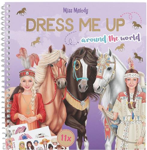 Depesche - Miss Melody Dress me up Around the World stickerboek