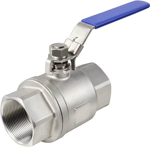 TRU COMPONENTS TC-2PC-DN50-316 TC-12770368 Standaard kogelkraan Schroefdraad (binnen): G2 64 bar (max) 1 stuk(s)