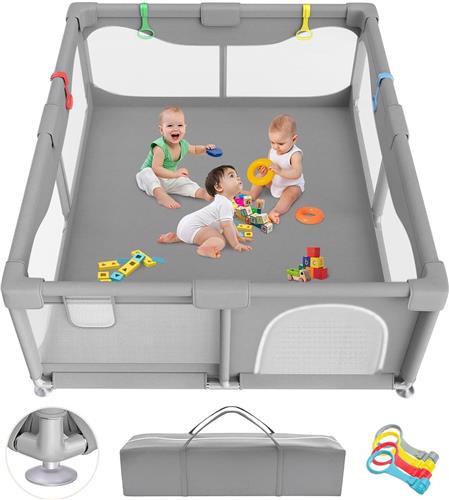 JGS® - Veilige en Ruime Babybox 150 x 180 cm Binnen- en Buiten Gebruik Montage/Demontage Gemak -