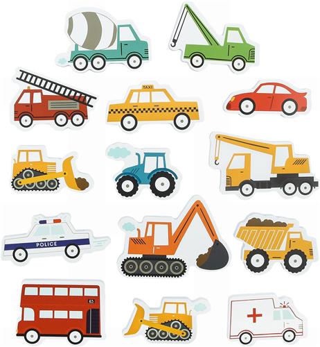 A Little Lovely Company Badspeelgoed set 14 stuks | Voertuigen