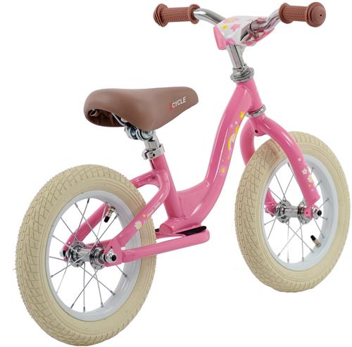 2Cycle - Loopfiets - First - Luchtbanden - Roze- Loopfiets 2 jaar - Balance bike
