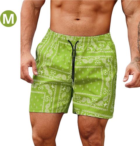 Nivard Zwembroek Heren - Zwem Broek Mannen - Badkleding - Zwemmen - Jongens - Swimming Shorts - Zomerbroek - Met Zakken - Groen - Maat M