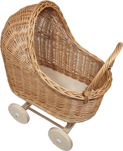 Planet Happy Rieten poppenwagen