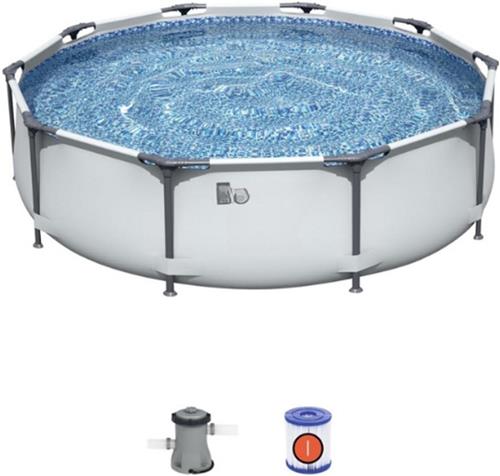 Steel-Pro-MAX-Zwembad-Ø-305x76-cm-Rond-Familiezwembad-Met-Stalen-Frame-Duurzaam-En-Eenvoudig-Op-Te-Zetten-Buitenzwembad