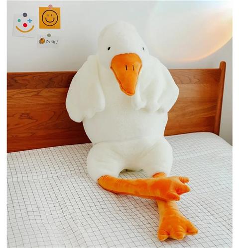 Bovista Knuffel - Knuffelbeer - Knuffeldoekje - Groot - Meme - Baby - Gans - Stuffed Animal - Plushie - Plush - Dier - Wit - 160cm