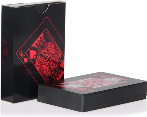 CHPN - Speelkaarten - Pokerkaarten - Waterproof - 2 sets - Zwart/Rood - Kaarten - Potje kaarten - Spelletje - Spel - Spelen