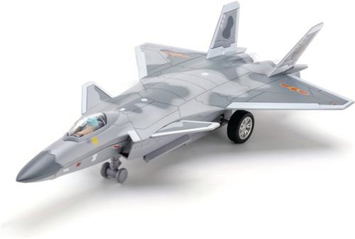 Bovista Vliegtuig Speelgoed - Straaljager Vliegtuig - Straaljager Model - Model Vliegtuig - Metaal - J20-grijs