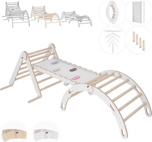 Lexium Klimboog - Klimboog met kussen - Klimboog kussen - Houten Klimbrug - Klimboog Inclusief Kussen - Kinderspeelgoed