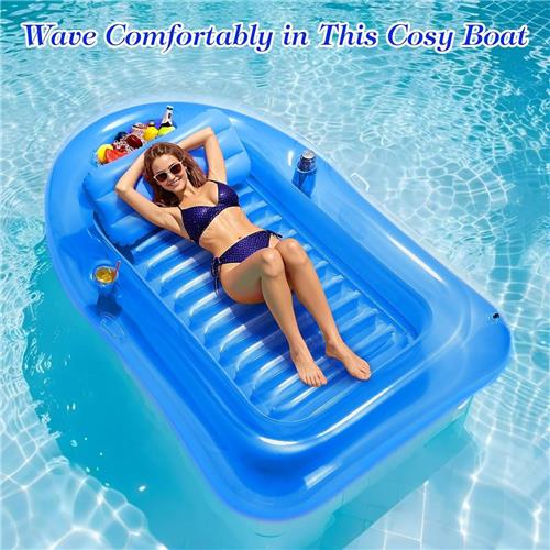 Lexium Tanning bed  Tanning pool  Opblaasbaar luchtbed  Zwembadmatras met rugleuning  Zwembad ligbed volwassenen  Drijvend luchtbed  Pool float  Opblaasbare tanning lounger  Luchtbed met bekerhouder 