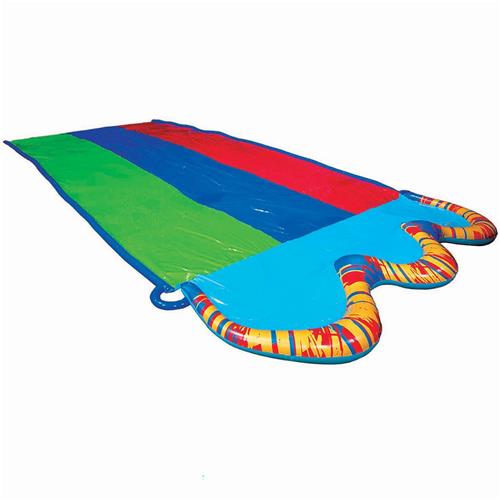 Unyqoos® Ultieme Drievoudige Waterglijbaan met Watersproeier voor Zomerplezier - 487 cm Lang