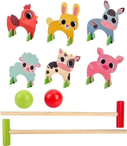 Inovra Plus - Houten Croquet Set Spel voor Buiten - Leuk Speelgoed voor Familie en Kinderen
