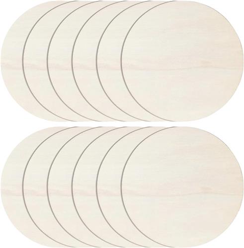 JGS ® Veelzijdige Ronde Houten Schijven voor Creatieve Doe-Het-Zelf Projecten en Decoraties