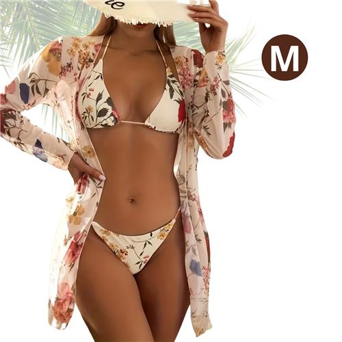 Livano Bikini Dames - Meisjes Bikini - Badpak - Push Up - Vrouwen Badkleding - Zwemmen - Sexy Set - Top & Broekje - Tarwekleuring - Maat M