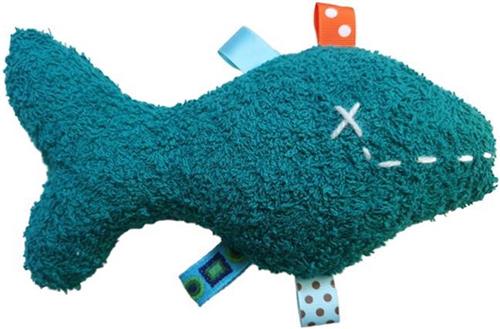 Toetie & Zo Handgemaakte Knuffel - Vis - Turquoise - Blauw - Speelgoed - Baby - Kind - Kraamcadeau
