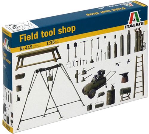 1:35 Italeri 419 Field Toolshop Plastic Modelbouwpakket