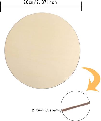 Ibenzoa® Grote Set Houten Rondeschijven  Perfect voor Creatieve Projecten en Diverse Ambachten