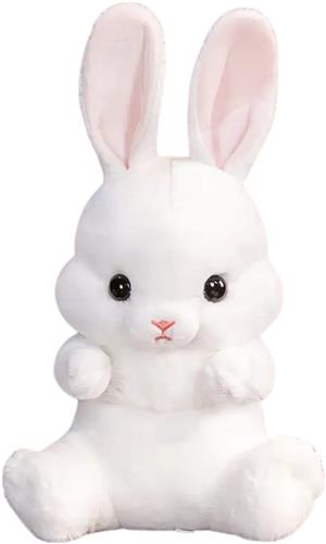 Livano Knuffel - Knuffelbeer - Knuffeldoekje - Groot - Meme - Baby - Konijn - Stuffed Animal - Plushie - Plush - Dier - Wit - 55cm