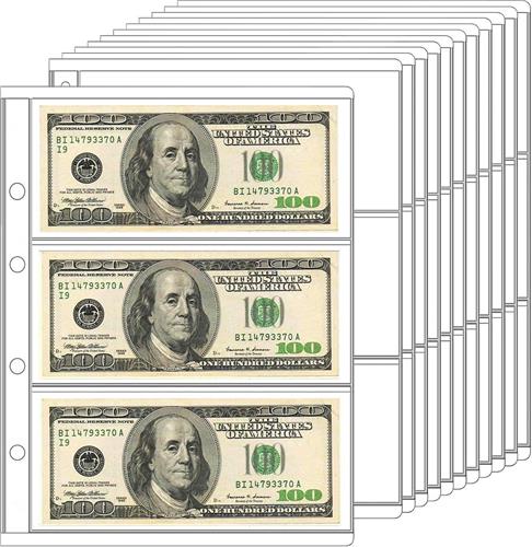 Lexium Biljetten verzamelmap - Geld verzamelmap - Biljetten album - Geld verzamelen - Biljetten houder