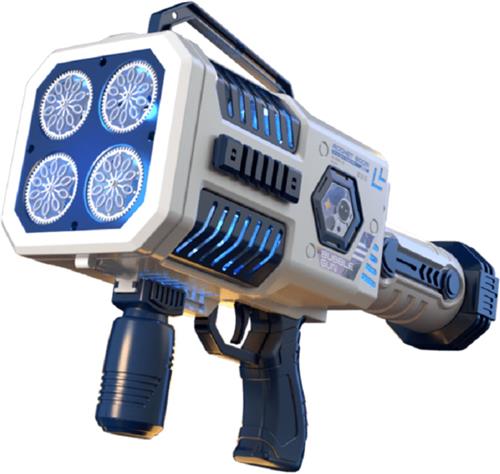 Livano Bellenblaas Pistool - Bellenblazer - Bellenblaas Speelgoed - Bubble Blaster - Bellenblaasmachine - Speelgoed - Met Licht - Blauw
