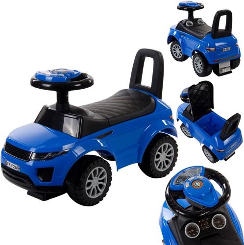 Loopauto vanaf 1 jaar, bobby auto, kinderauto vanaf 12 maanden, babyauto, babywalker met claxon en motorgeluiden (Blauw)
