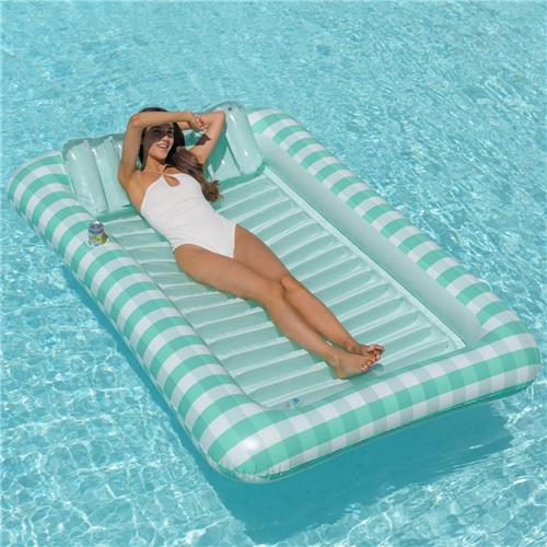 Lexium Tanning bed  Tanning pool  Opblaasbaar luchtbed  Zwembadmatras met rugleuning  Zwembad ligbed volwassenen  Drijvend luchtbed  Pool float  Opblaasbare tanning lounger  Luchtbed met bekerhouder 