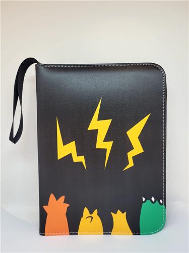 New Age Devi - Verzamelmap voor 400 standaard formaat kaarten Waterdicht Zwart Geschikt voor Pokmon en andere kaartspellen