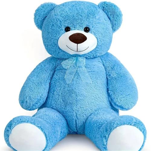 Nivard Knuffel - Knuffelbeer - Knuffeldoekje - Groot - Meme - Baby - Beer - Stuffed Animal - Plushie - Plush - Dier - Blauw