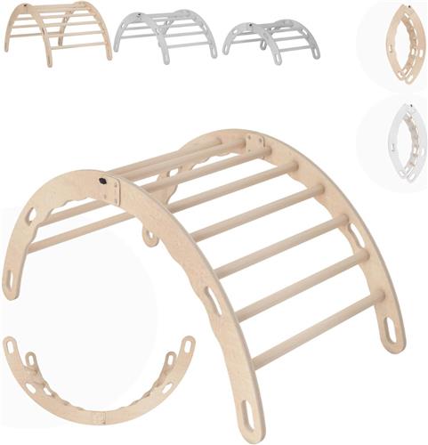 Lexium Klimboog - Klimboog met kussen - Klimboog kussen - Houten Klimbrug - Klimboog Inclusief Kussen - Kinderspeelgoed