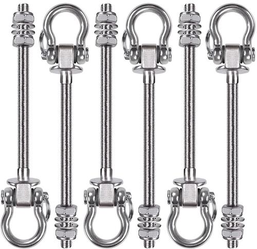 Ibenzoa® Roestvrijstalen Schommelhaak voor Houten en Stalen Balken, Geschikt voor Yoga en Hangmatten