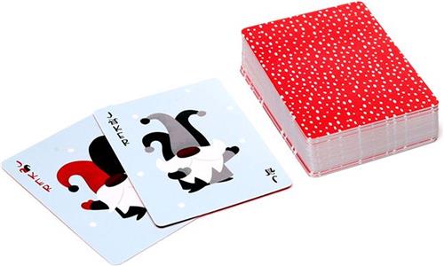 Kaartspel/Speelkaarten - Kerstmis Thema Gnoom Kabouter - 8.5x6cm