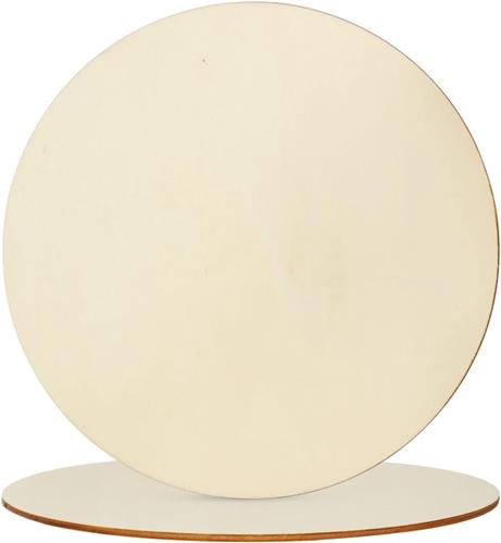 JGS ® Set van 20 Ronde Houten Schijven voor Creatieve Decoratie en Ambachtelijke Projecten