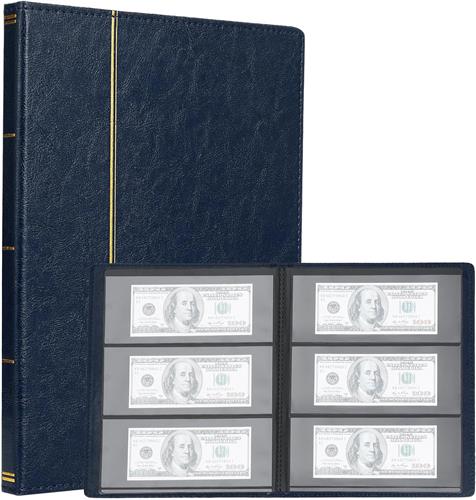 Lexium Biljetten verzamelmap - Geld verzamelmap - Biljetten album - Geld verzamelen - Biljetten houder