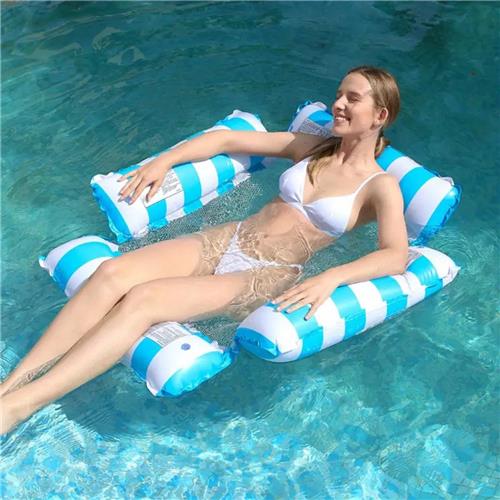 Bovista Luchtbed - Luchtbed Zwembad - 2 Personen - 1 Persoon - Lichtblauw