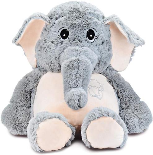 Reuze Olifant Gevulde Dierlijke Pluche Zacht Speelgoed Geschenken - Blauw - 100CM