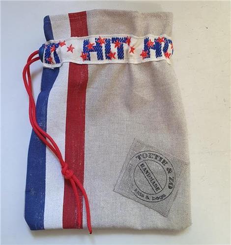 Toetie & Zo Handgemaakte Knikkerzak PTT Post - Knikkeren - Handgemaakt - 20x26